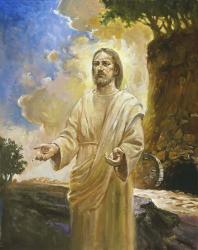 Jesus In Front Of Cave | Obraz na stenu
