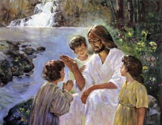 Christ And The Children | Obraz na stenu