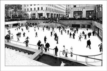 Skating At Rockefeller Rink Nyc | Obraz na stenu