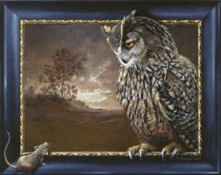 Eagle Owl And Mouse | Obraz na stenu