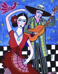 Frida - Flamenco | Obraz na stenu