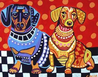 Dachshunds 2 Dogs | Obraz na stenu