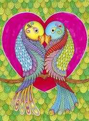 Lovebirds in Colour | Obraz na stenu
