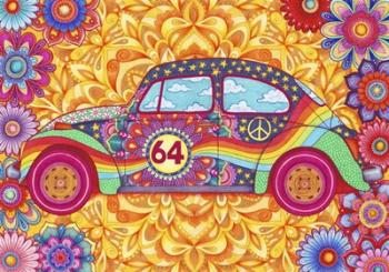 Happy Hippiewagen | Obraz na stenu