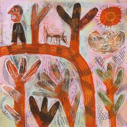 Walking The Dog - Red | Obraz na stenu