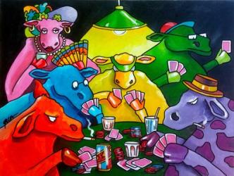 Cows Poker | Obraz na stenu