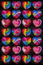 Pop Art Hearts | Obraz na stenu