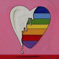 Pop Art Heart Drip | Obraz na stenu