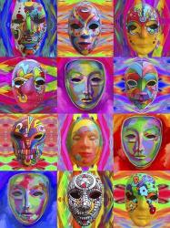 Pop Art Masks | Obraz na stenu