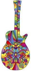 Pop Art Guitar Butterfly | Obraz na stenu