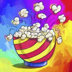 Pop Art Popcorn Bowl | Obraz na stenu