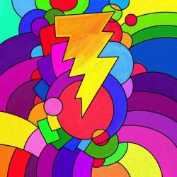 Pop Art Lightening Bolt | Obraz na stenu