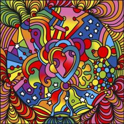 Pop Art Heart Swirls | Obraz na stenu