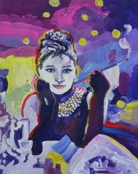 Audrey Hepburn Tiffanys | Obraz na stenu