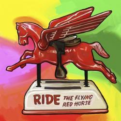 Pop Art Flying Horse Ride | Obraz na stenu