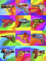 Pop Art Space Guns | Obraz na stenu