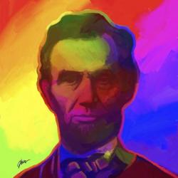 Pop Art Abe Lincoln | Obraz na stenu