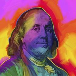 Ben Franklin Pop Art | Obraz na stenu