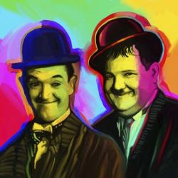 Laurel Hardy Pop Art | Obraz na stenu