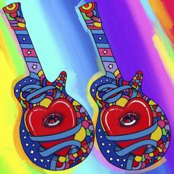 Guitars Heart Eye | Obraz na stenu