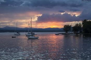 Dusk On Lake Champlain | Obraz na stenu