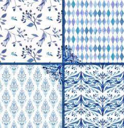 Blue Patterns | Obraz na stenu