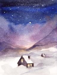Winter Night | Obraz na stenu