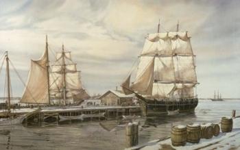 Drying Sails - New Bedford | Obraz na stenu