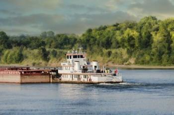 Barge On The River 2 | Obraz na stenu