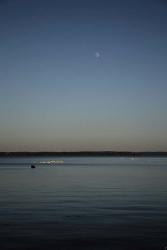 Moon Rising Over Reelfoot Lake | Obraz na stenu