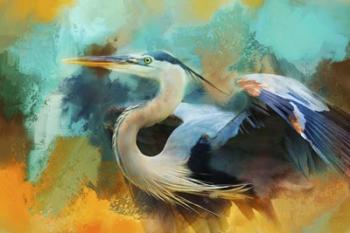 Colorful Expressions Heron | Obraz na stenu
