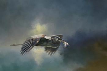 Blue Herons Catch Of The Day | Obraz na stenu