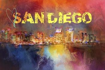 Sending Love To San Diego | Obraz na stenu
