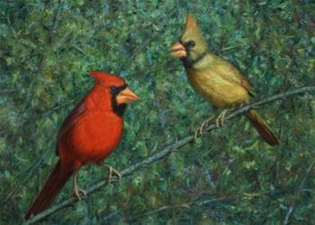 Cardinal Couple | Obraz na stenu