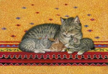 Mother And Kittens | Obraz na stenu