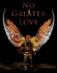 No Greater Love Fireman | Obraz na stenu