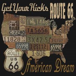 Route 66 - American Dream Kicks | Obraz na stenu