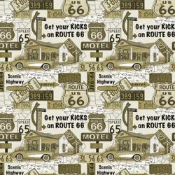 Route 66 - Gold | Obraz na stenu