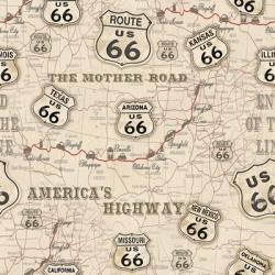 Route 66 Map | Obraz na stenu