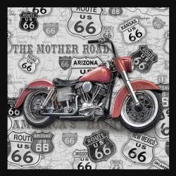Vintage Motorcycles on Route 66-I | Obraz na stenu