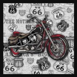 Vintage Motorcycles on Route 66-1 | Obraz na stenu