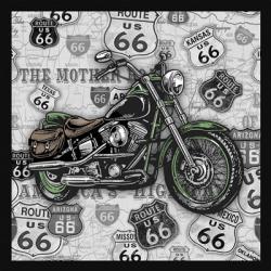 Vintage Motorcycles on Route 66-2 | Obraz na stenu