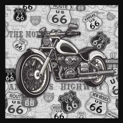 Vintage Motorcycles on Route 66-11 | Obraz na stenu