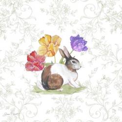 Bunnies In The Tulips-D | Obraz na stenu