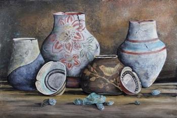 Clay Pottery Still Life-C | Obraz na stenu