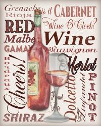 Red Wine - White | Obraz na stenu