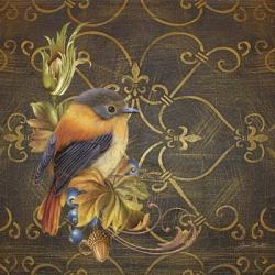 Glorious Bird On Damask I | Obraz na stenu