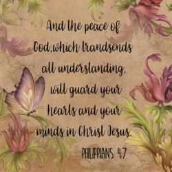 Floral Bible Verse - B | Obraz na stenu