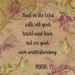 Floral Bible Verse - C | Obraz na stenu