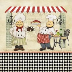 French Cafe Chefs - B | Obraz na stenu
